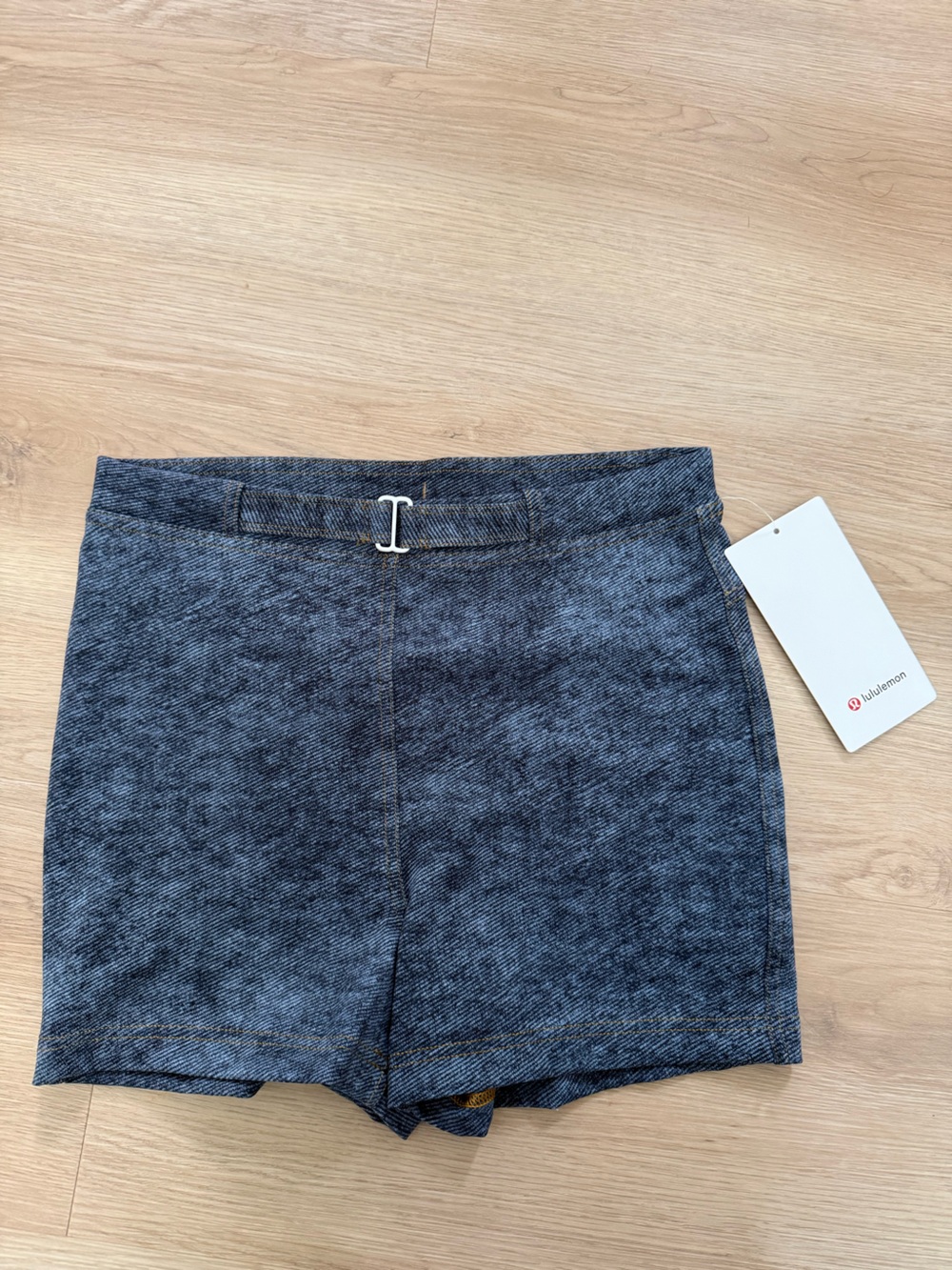 Lululemon Everlux Denim-Print SHR Short 3” *SOTM size 10